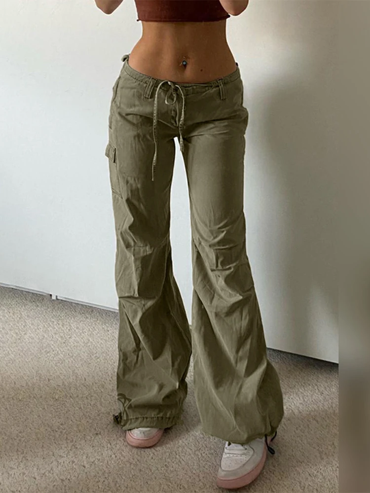 low waist straight pants