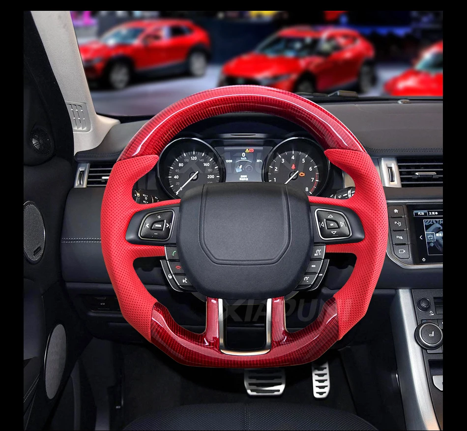 Carbon Fiber Steering Wheel For LAND ROVER Evoque 2012-2018 With Heater Racing Wheel - - Racext 30