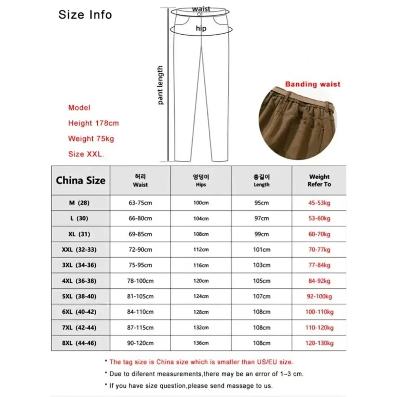 2024 Autumn New Cargo Pants Men Multi-Pockets Cotton Casual Wide Pants Male Workwear Loose Straight Trousers Big Size 7XL 8XL 6