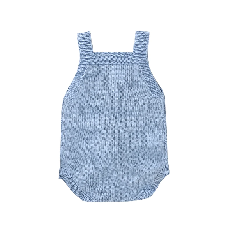 민소매 소녀 여름 Rompers 니트 아크릴 Onesie 0-18 개월 Bodysuit Sleepsuit