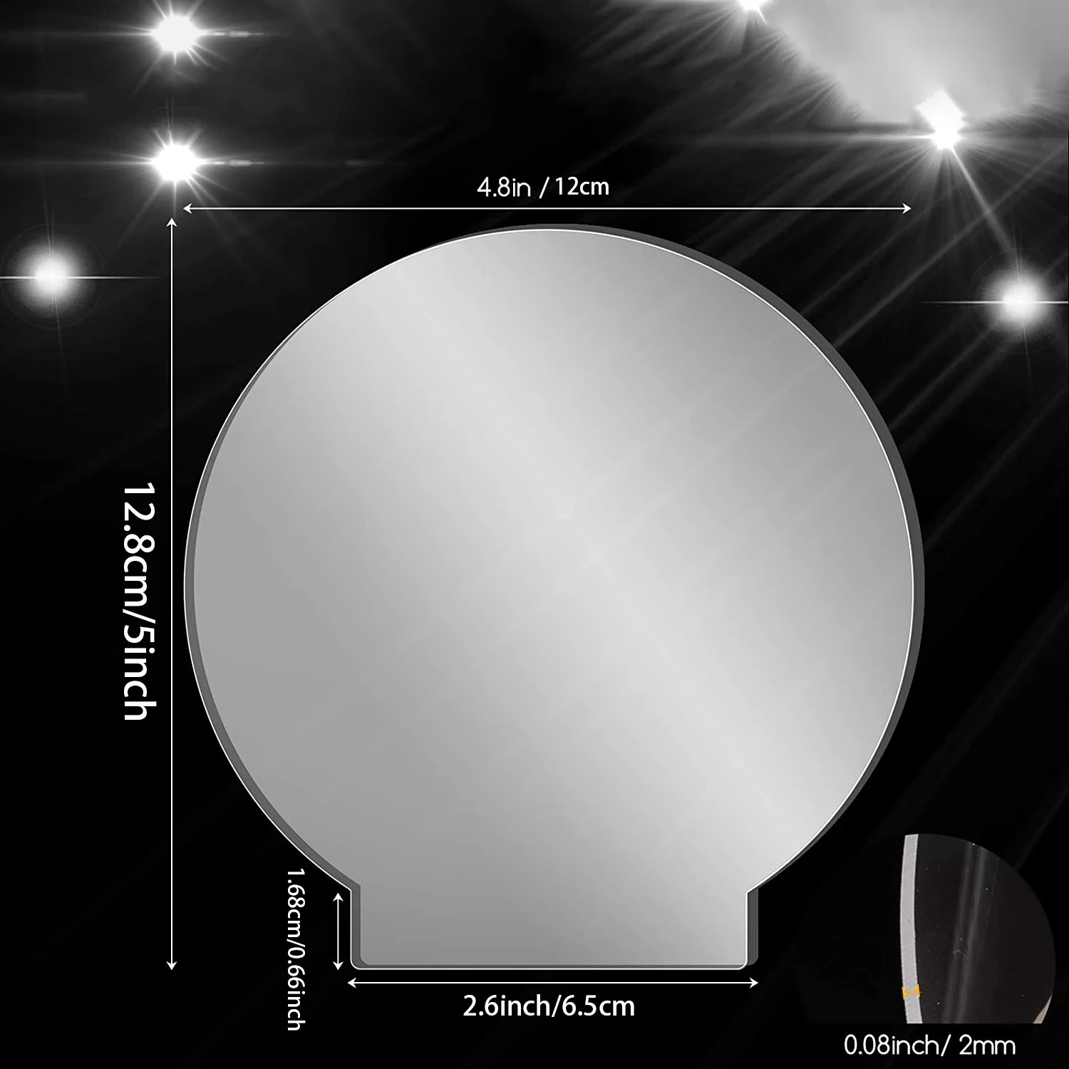 Foglio acrilico spesso 2 mm vuoto per base leggera Foglio acrilico trasparente in ghisa Pannello acrilico vuoto per display a LED fai da te Progetto artigianale  15