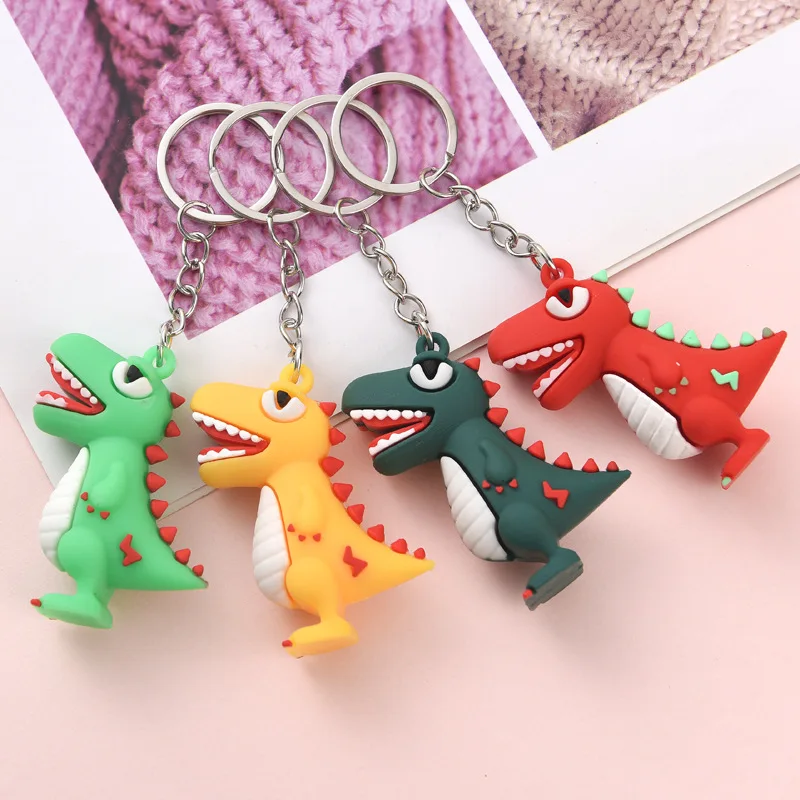 1Pc Alloy Colorful Skeleton Dinosaur Keychain Holiday Gift Pendant Cartoon Dinosaur  Keychain Car Key Bag Pendant Random Delivery - AliExpress