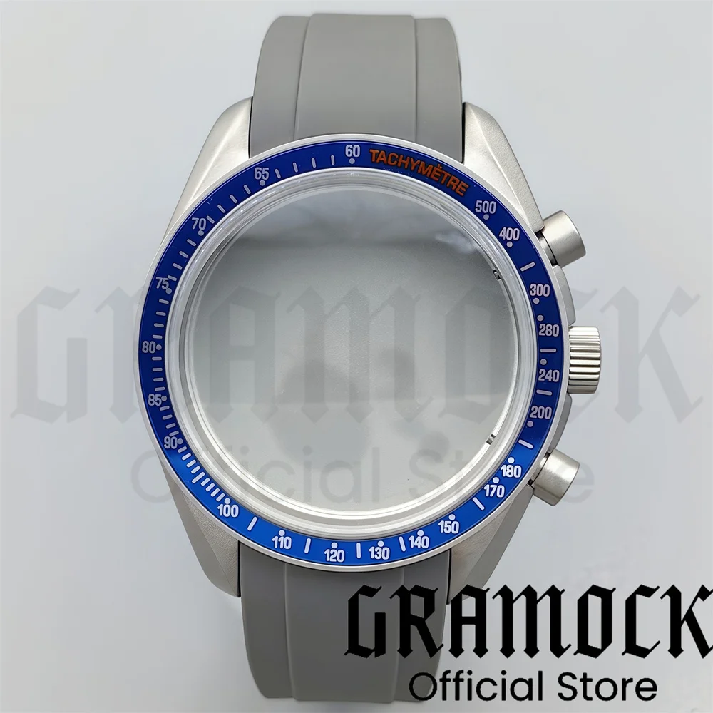 VK63 VK64 40 ミリメートルチタン時計ケースブラックシルバー