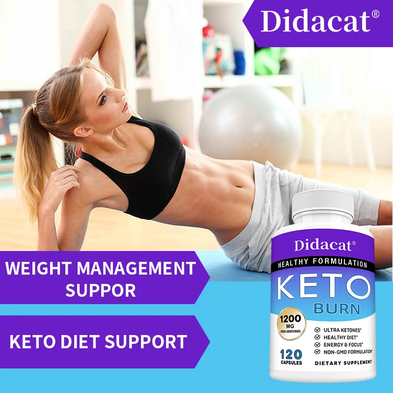 Keto Fat Burning Supplement-Natural Exogenous Ketones Formulated to Support Energy and Focus, Ketogenic Diet, for Men & Women