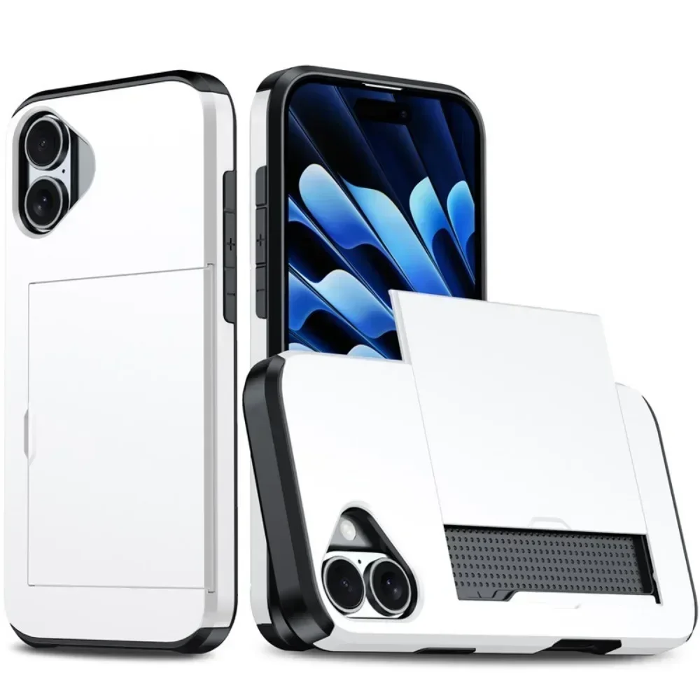 Premium Wallet Phone Case with Credit Card Holder and Sliding Pocket - Protective Cover