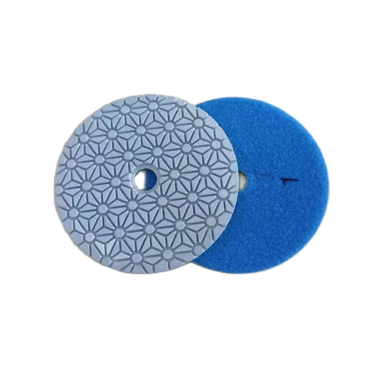3 Pieces 5 Inch 125mm 3 Steps Abrasive Diamond Wet Polishing Pad Sheet For Grinding Marble Granite Ceramic Glass Stone Concrete