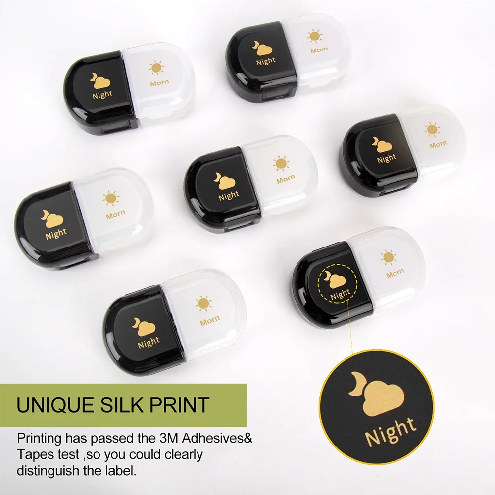 Extra Large Weekly Pill Organizer 7 Day & 2 Times Pill Organizer Pill Box 14 Compartments Detachable Design Portable to Carry