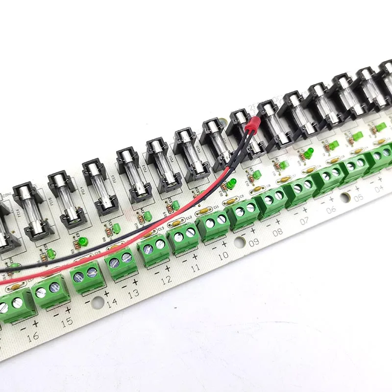 Saída Placa de Distribuição Pcb Board Bloco Terminal Desvio Placa para Luzes Led Cctv Power Box 18ch 5v 12v 24v dc