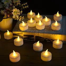 Battery - Powered LED Flickering Candles for a Warm Ambiance, Multipack (24 - Pack)