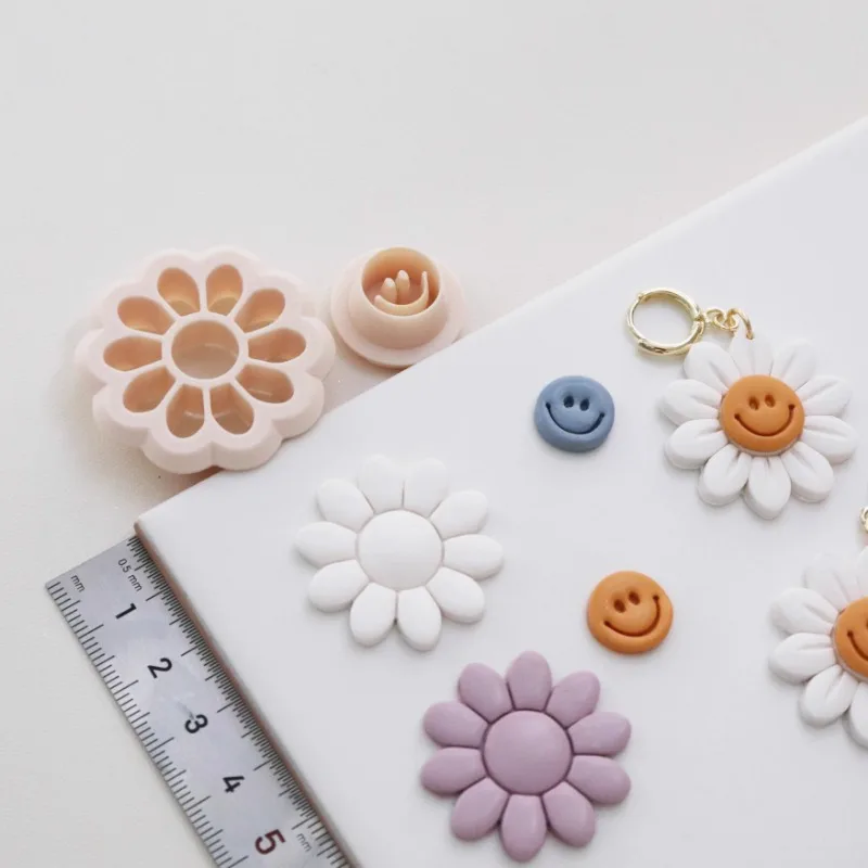 Flower Earrings Shaped Polymer Clay Cutter DIY Handmade Rings/necklaces Polymer Clay Mold Jewelry Modeling Pottery Tools polymer clay tools pottery tools clay sculpting tools pottery sculpting tools clay craft tool