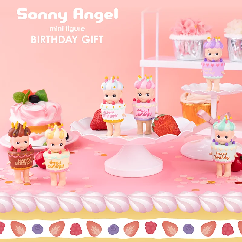 

Sonny Angel Birthday Cake Series 2017 Blind Box Surprise Box Original Action Figure Cartoon Model Gift Toy Collection