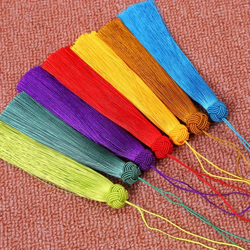 Silk Tassels Pineapple CapTassels Fringe Brush Pendants for DIY Jewelry Making Home Decor 1PC