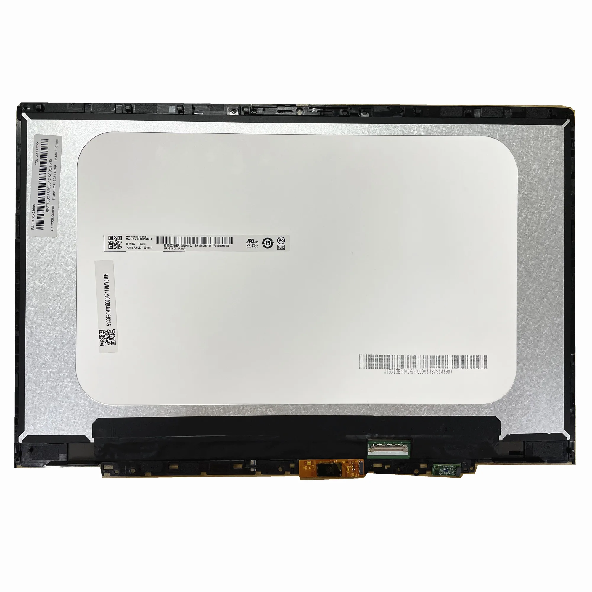 

B133HAN06.6 13.3'' Laptop LCD Touch Screen Digitizer Assembly for Lenovo Fru: 5D10X58188