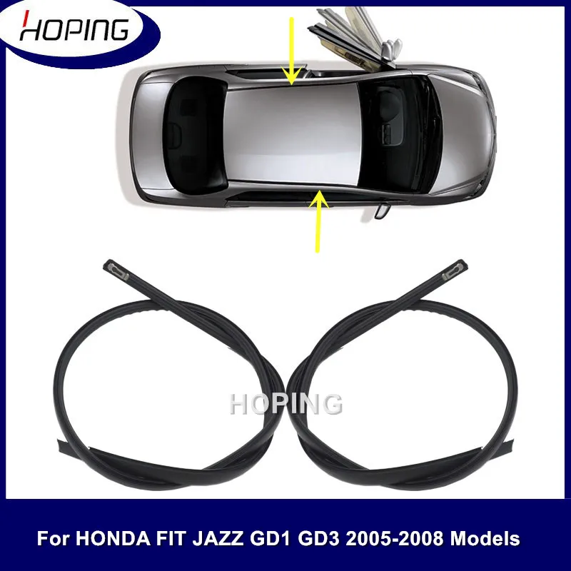 HOPING Car Roof Seal Strip Car roof rubber strip for HONDA JAZZ FIT