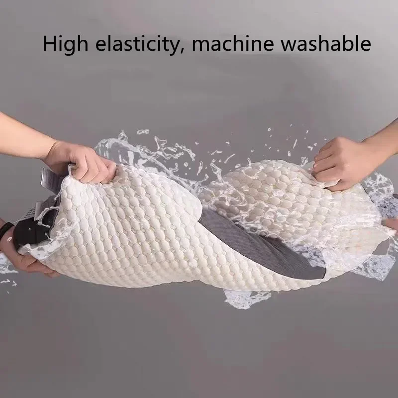 Neck Pillow Help Sleep Protect Neck Cervical Orthopedic Soybean Fiber Massage SPA