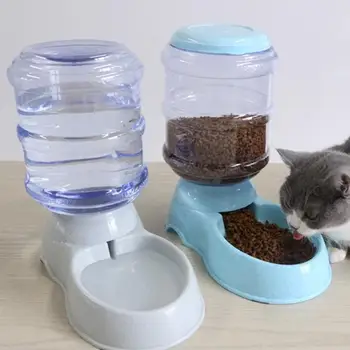 3.8L PP Material Pet Large Capacity Cat Dog Food Dispenser For Cat Dog Water Drinking Feeding Dispenser Water Bowl Accessories