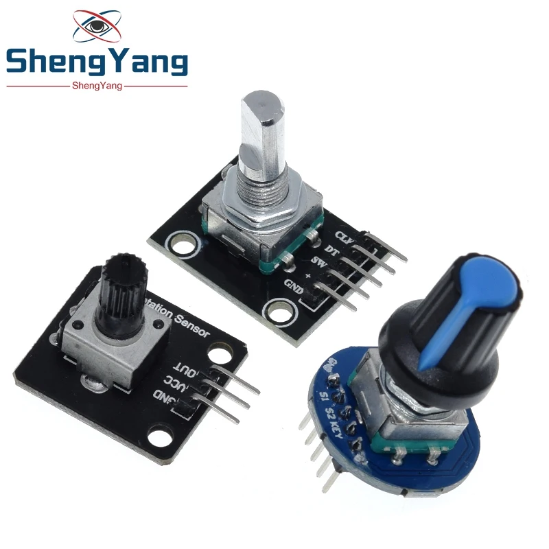360 Grad Drehgeber modul Dreh potentiometer Analog knopf modul für Arduino KY-040 RV09 Drehgeber Ec11 Knopf kappe