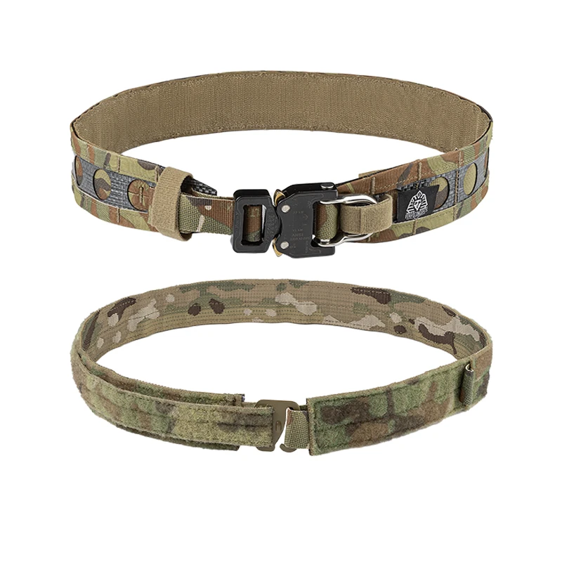 Tactical belt Ferro Bison Shape Belt Tactical Waist Seal Double Ring Buckle Tegris Material