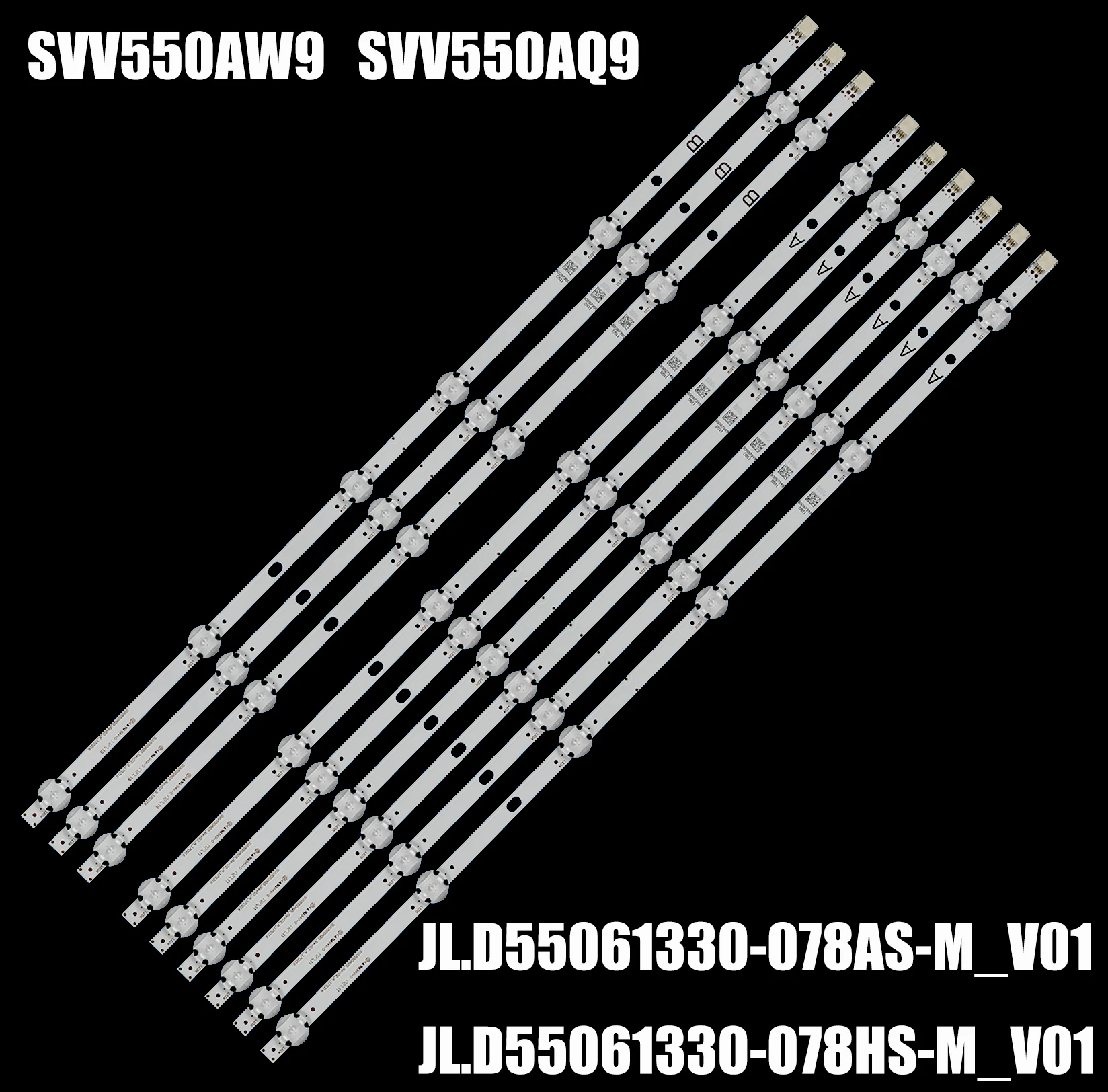 Tira de Luz de Fundo Led para Toshiba 55v5863dg 55t6863db 55v5863da 55vl3a6 55ud8400 Tx55gxw584 55hk25t74u L55ue19 Svv550aq9 Svv550aw9
