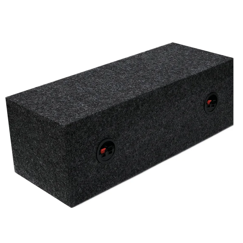 Subwoofer Empty Box, 6.5-inch Car/Home Subwoofer Box Body, DIY Audio Modification,Integrated Two Speaker Hole Wooden Box