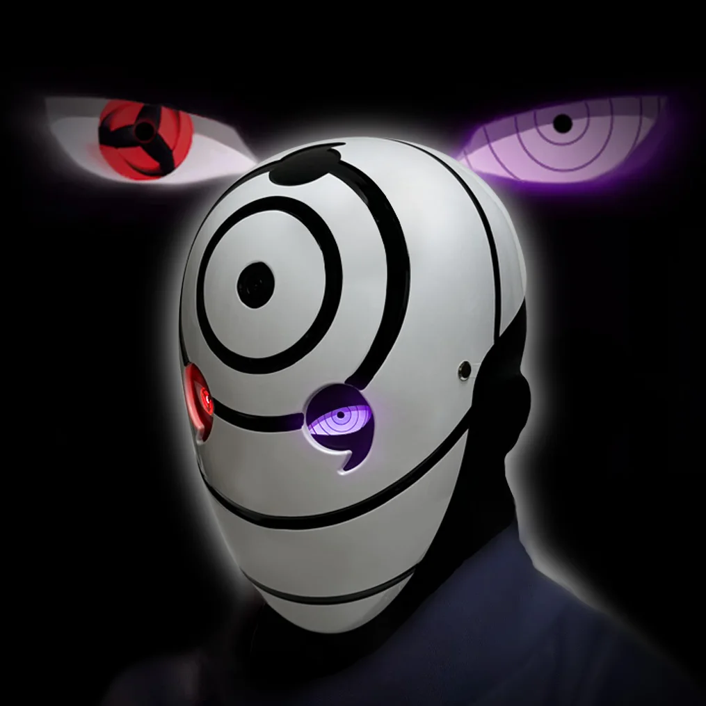 8cm Uchiha Madaodo Ninja White Mask Sharinge Can Glow A Fei Comic  Exhibition Props Halloween Christmas Eerie Gift Toys Boy Girl - AliExpress, image size:1015x1015
