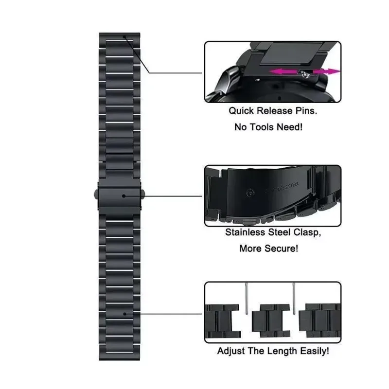 18mm Premium Metal Watch Strap - Elegant and Durable Design