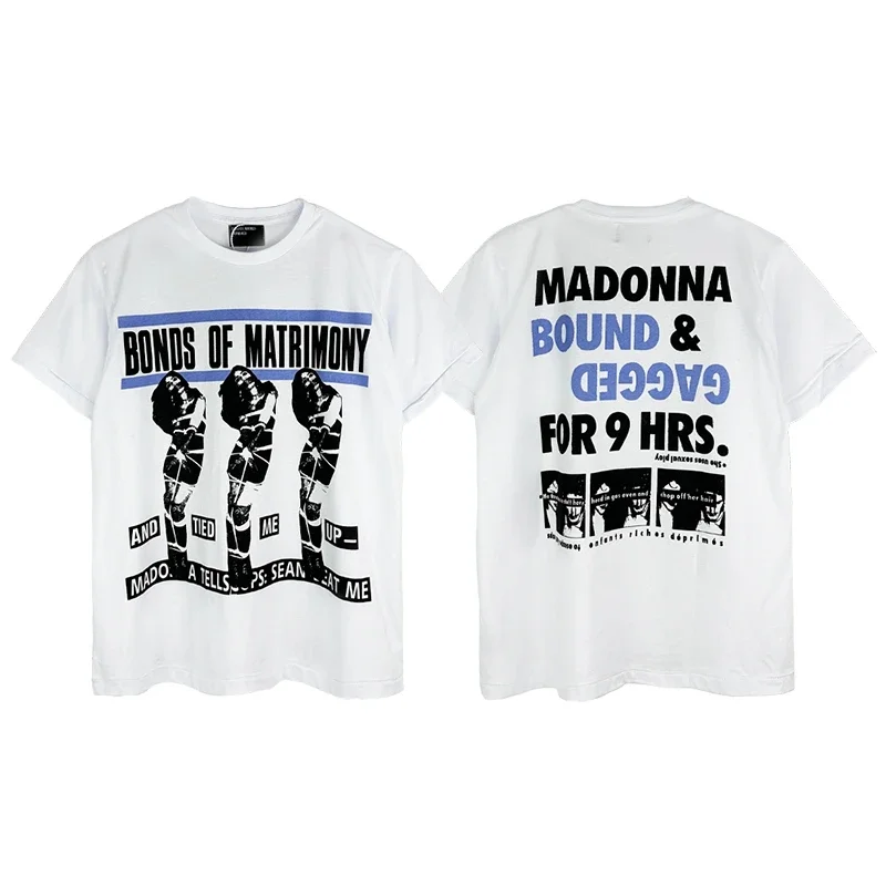 American High Street ERD Melancholy Rich Second Generation Retro Printing Short Sleeve Summer Loose Casual Trend Couple T-shirt 2