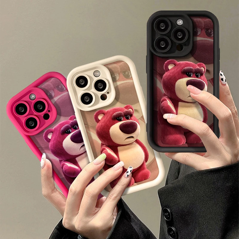 Custodia Rose Bear Per Infinix Note 12 G96 30 Vip Tecno Spark 10 10C Camon 20 Hot 30I 30 Play Gt 10 Pro Smart 7