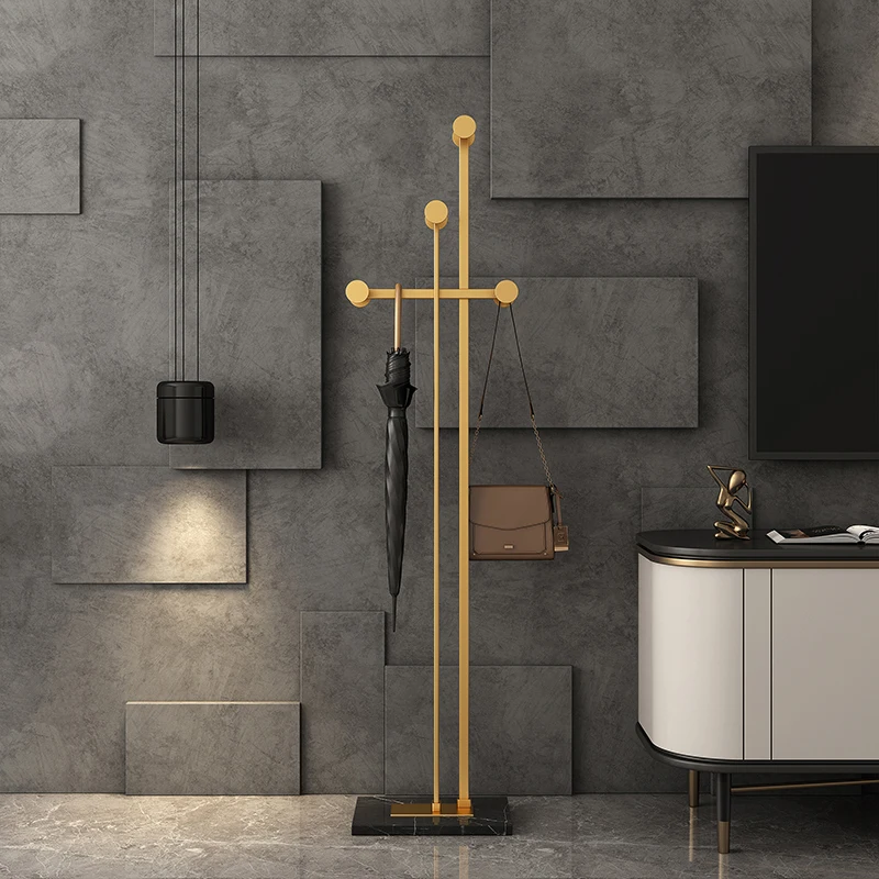 

Stand Boutique Coat Rack Store Display Modern Nordic Metal Coat Rack Indoor Gold Hangers Perchero Pared Library Furniture
