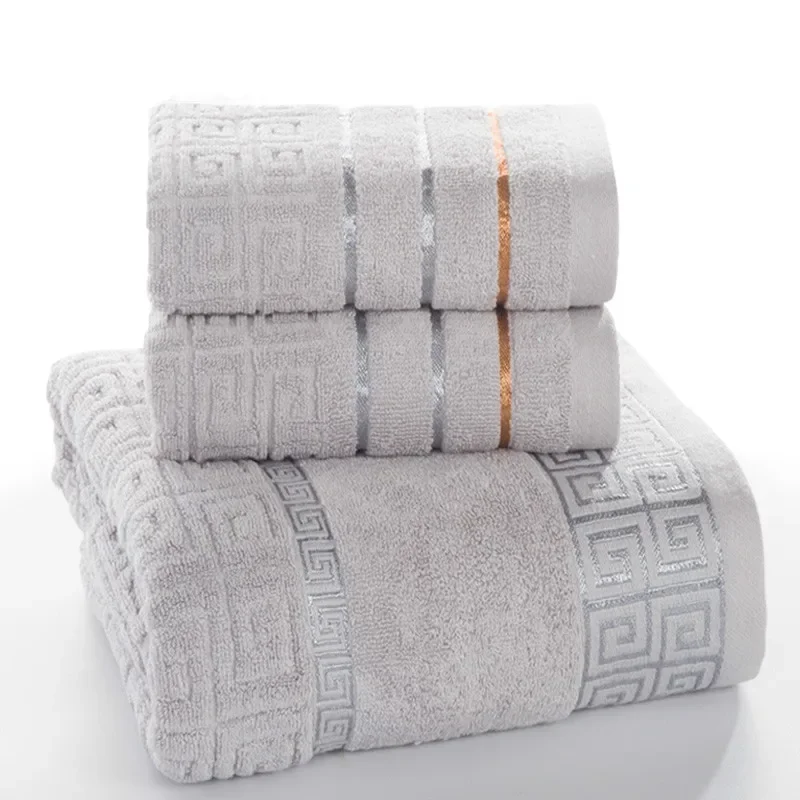 Plaid 100% Baumwolle Gesicht Hand Bad Handtuch Set für Erwachsene Bad 650g 3 teile/satz Handtuch Sets Freeshipping