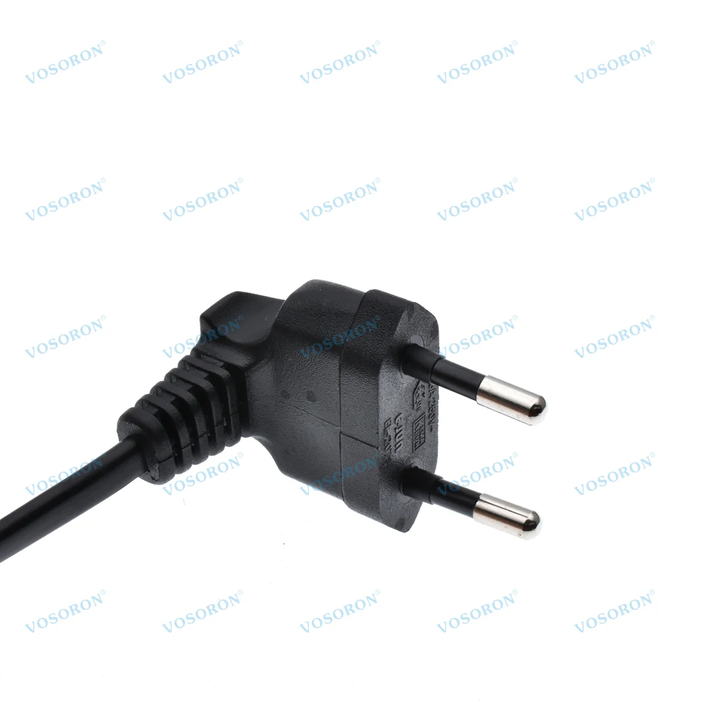 Right-Angle European Schuko to IEC C7 Power Cable