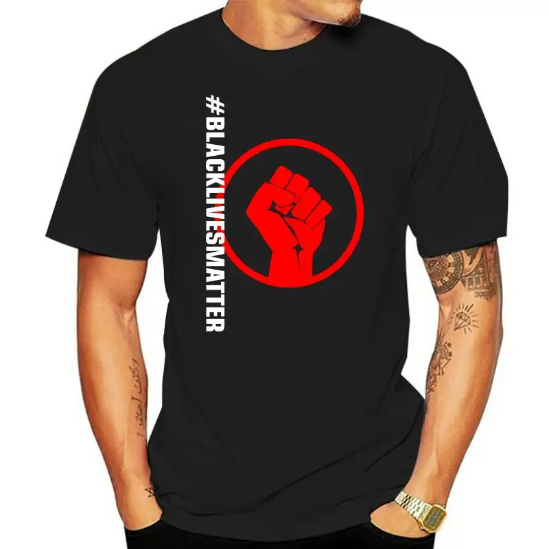 

Лидер продаж 2024, футболка из 100% хлопка, черная, живая материя, # BLM Protest-футболка унисекс, летняя стильная футболка