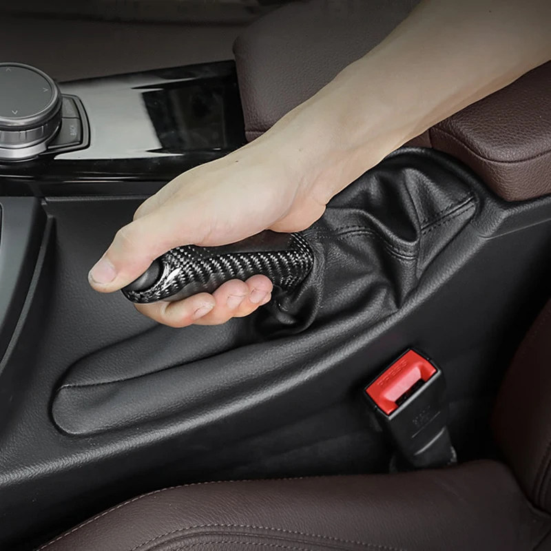 Bmw E46 E90 E92 E60 E39 F30 F34 F10 F20 Brake Handle Cover Carbon Fiber Look ABS Handbrake Grips Car Interior Accessories