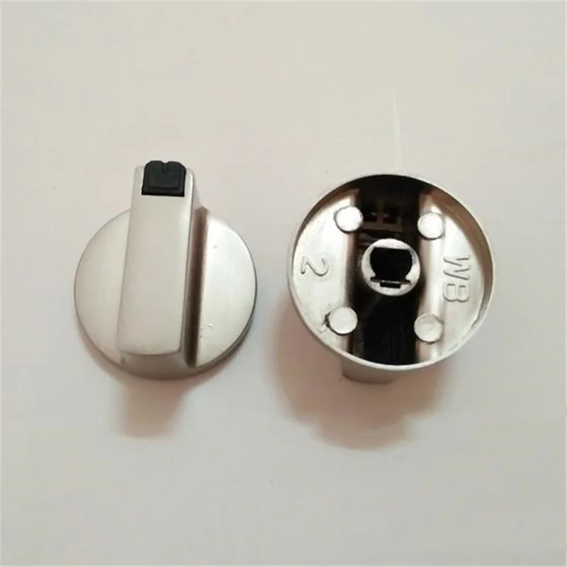 Rotary Switch 2Pcs Universal Metal Rotary Switch Control Knobs 6Mm/8Mm Replacement For Household Kitchen Cooker Gas Stove Oven Accessories New