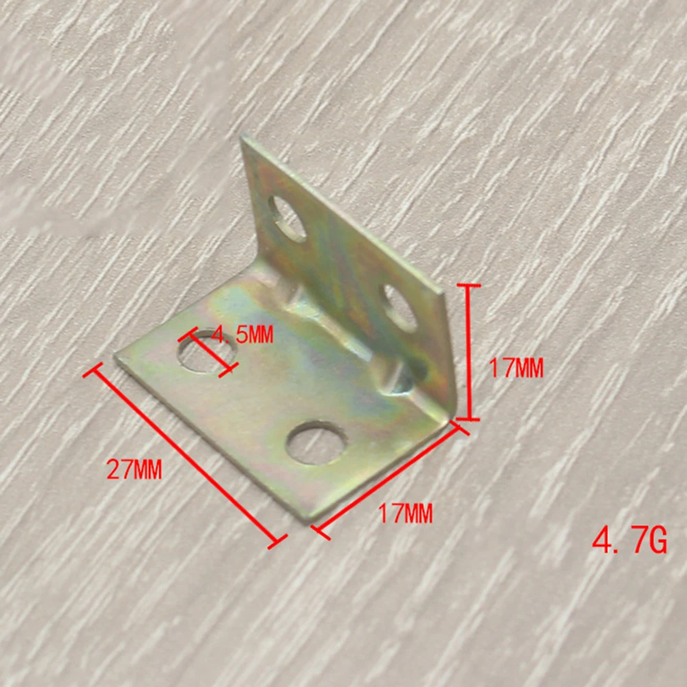 Description Picture 5 of itemCorner Brace Joint Angle Bracket Reuseable Stainless Steel Table Fastener 20pcs 4 Holes Furniture Corner Cover