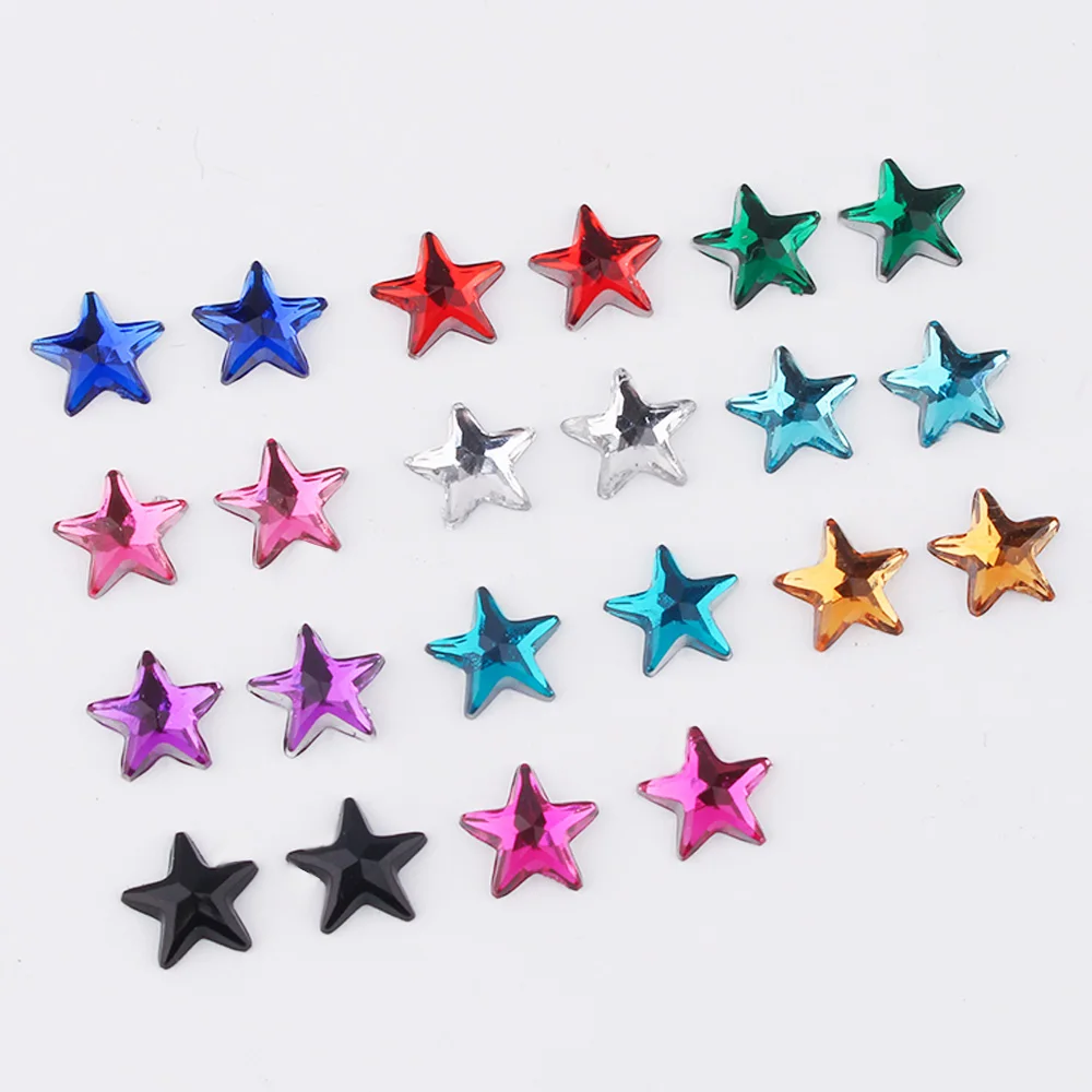 Description Picture 3 of item20pcs Rivoli Star Shape Non Hotfix Strass 5mm Nail Art Rhinestones for Crystal Diamonds Nails Charms DIY Crafts Accessories