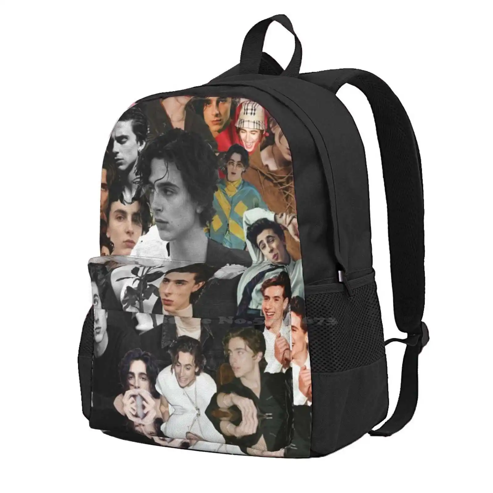 

Timothee Chalamet Collage Large Capacity School Backpack Laptop Bags Timothee Chalamet Actor Famous Model Pop Culture Celebrity