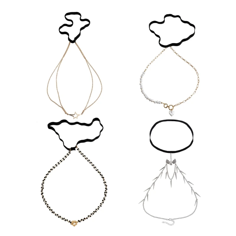 

Eye-Catching Small Beads Elastic Leg Chain Belts Nightclub Bar Party Thigh Chain