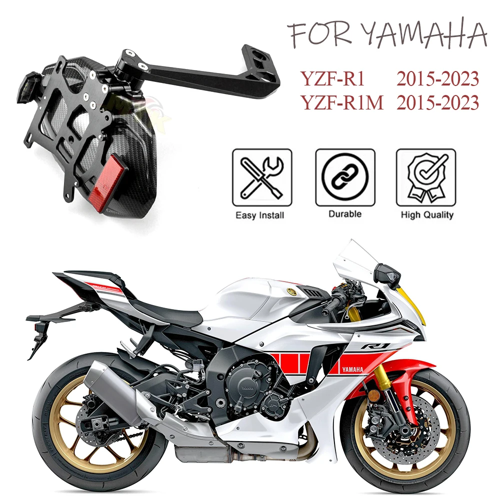 MTK for yamaha r1 r1m yzfr1 yzf r1m YZFR1 YZF R1 R1M YZF-R1 2022 Motorcycle rear fender with license plate LED Light Accessories