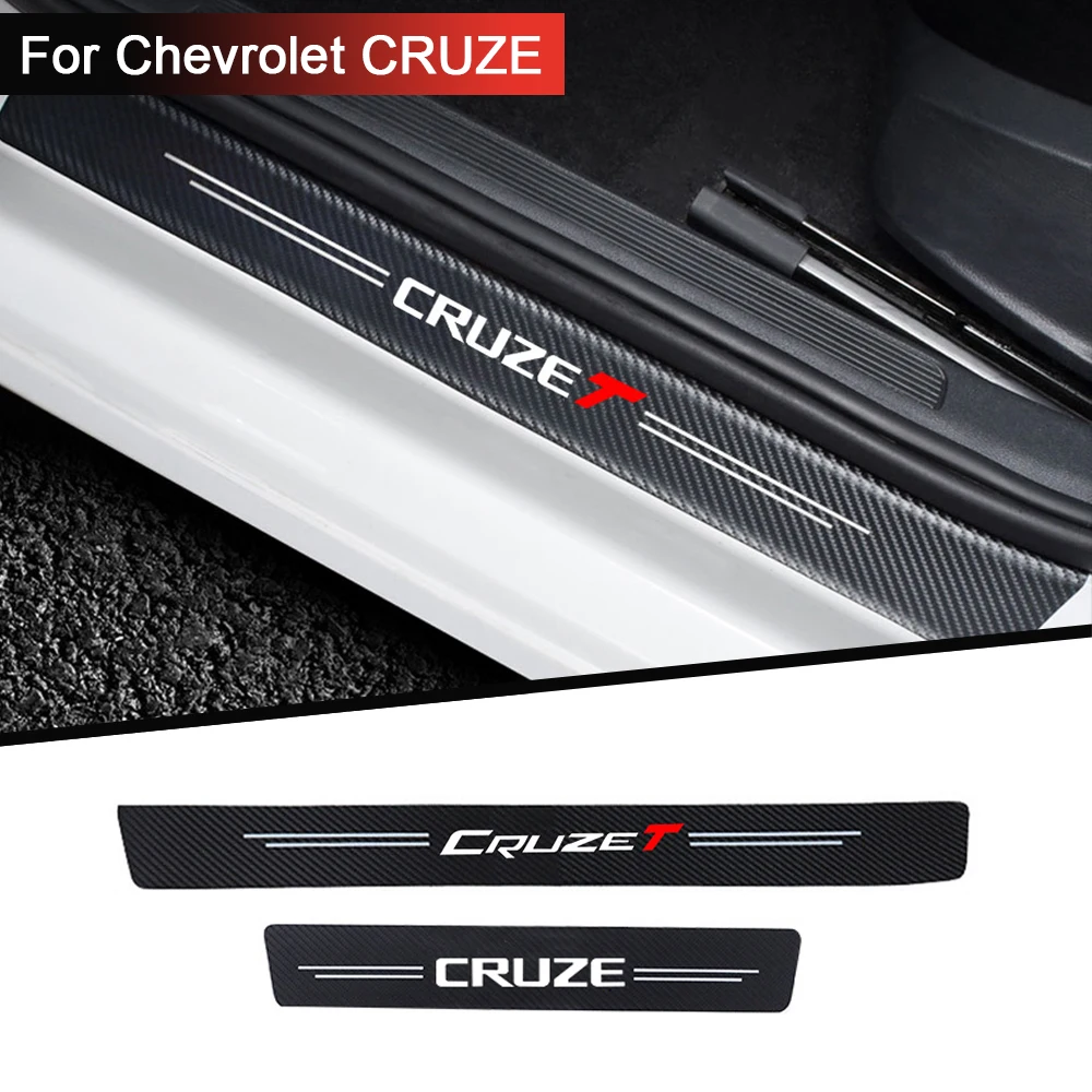 

4 шт., автомобильные наклейки из углеродного волокна для chevrolet cruze t