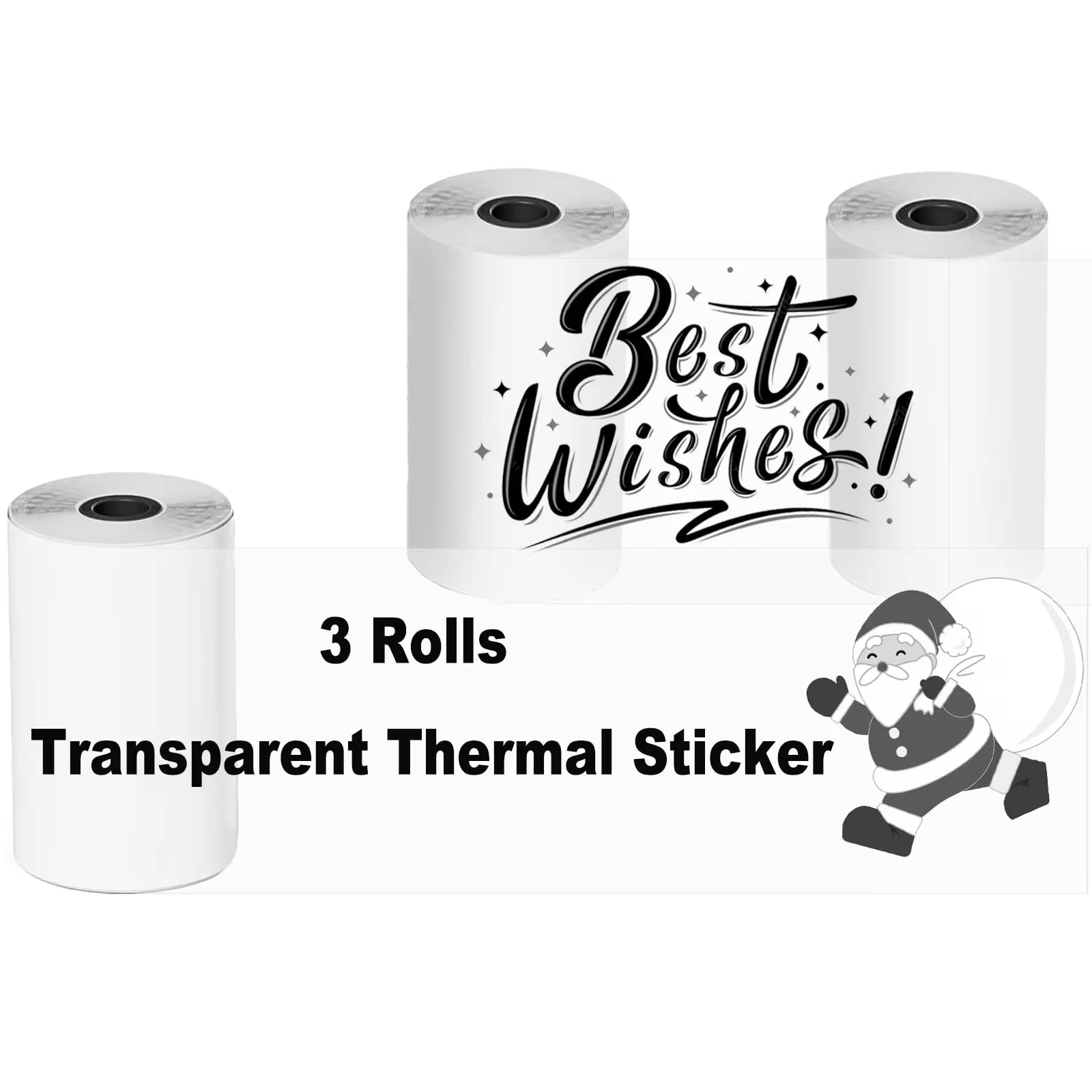 Transparent Self-Adhesive Thermal Paper for Pocket Printer Mini Portable Sticker