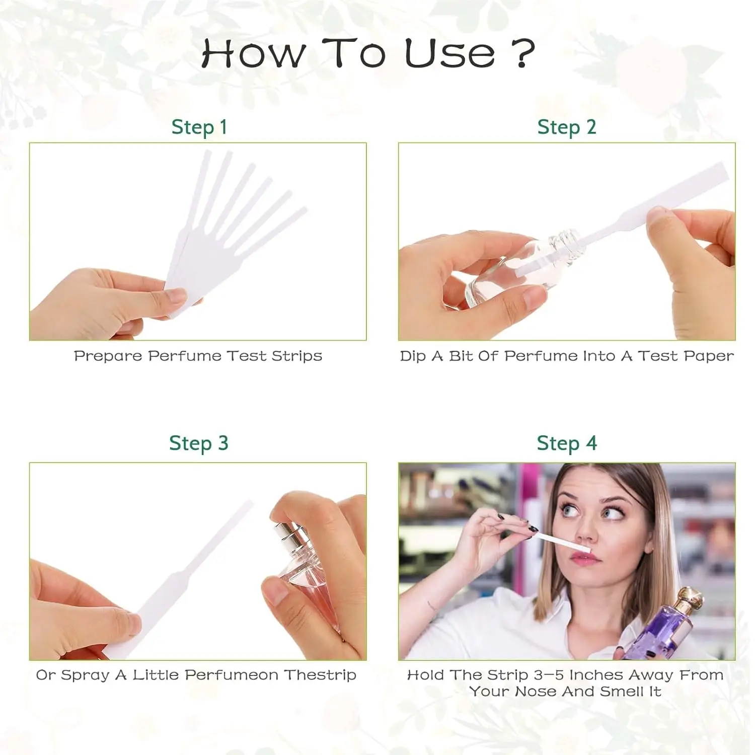 200-Pack Disposable Fragrance Testing Strips for Perfumes and Essential Oils