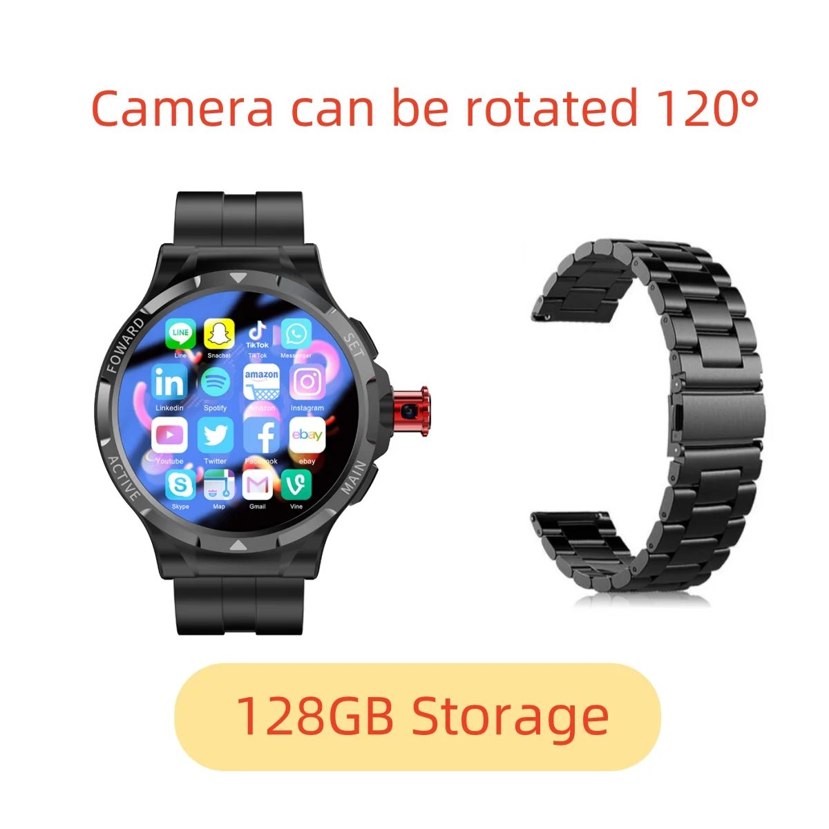 4G Smart Watch Inch 400*400 Ips 800mAh Android