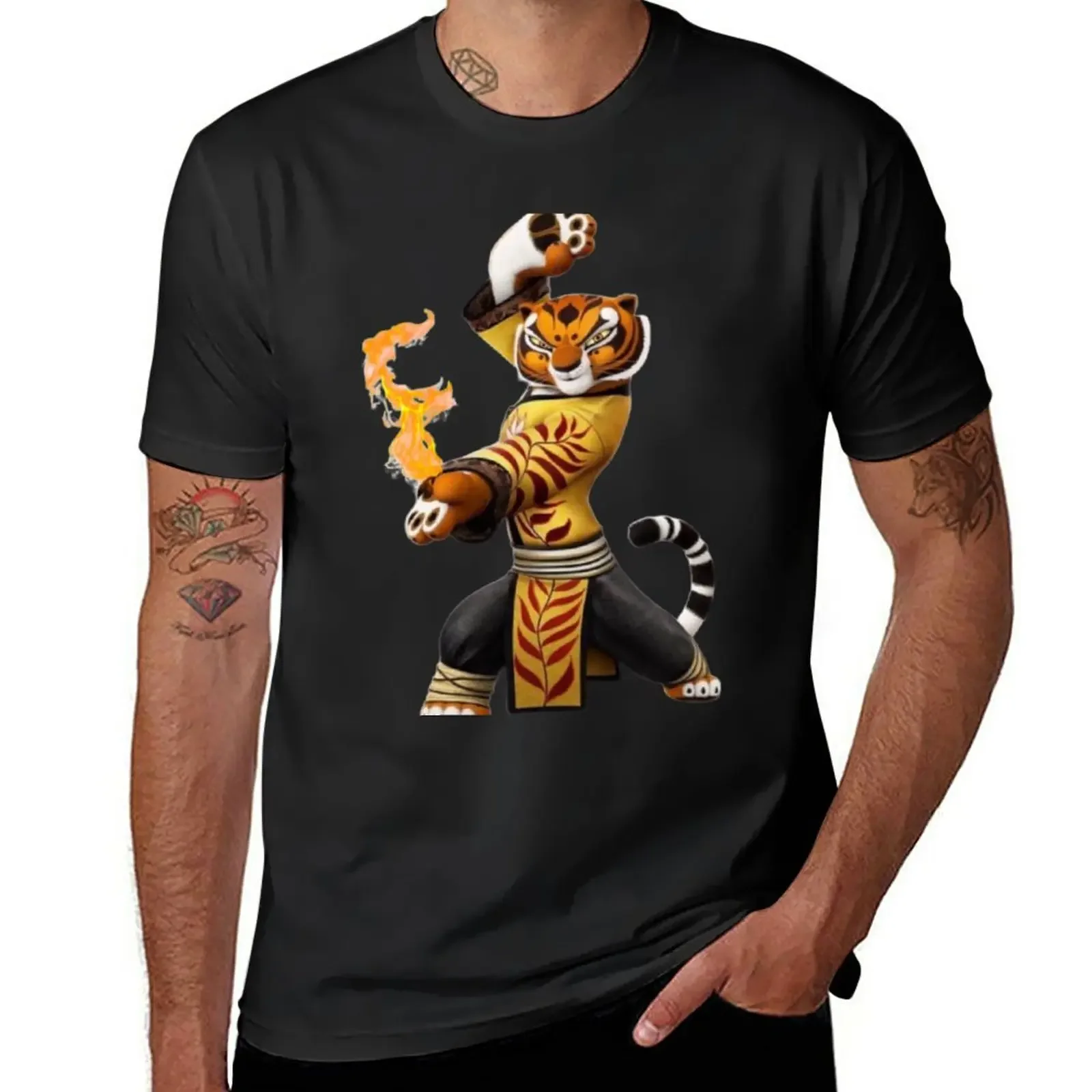 

Tigress T-Shirt quick-drying plus sizes mens t shirts casual stylish