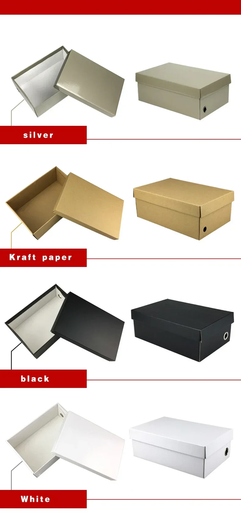1Pc Shoes Storage Box Gift Box – Kraft Paper Packaging for Men’s and Women’s Shoes, Eco... - SKU SSB01558 - UGI Pack...