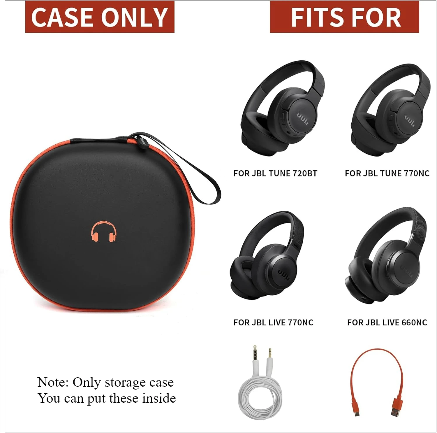 JBL TUNE 770NC ワイヤレス ヘッドホン ケース セット Amazon | XANAD ハードケース JBL LiveまたはTuneヘッドフォンに