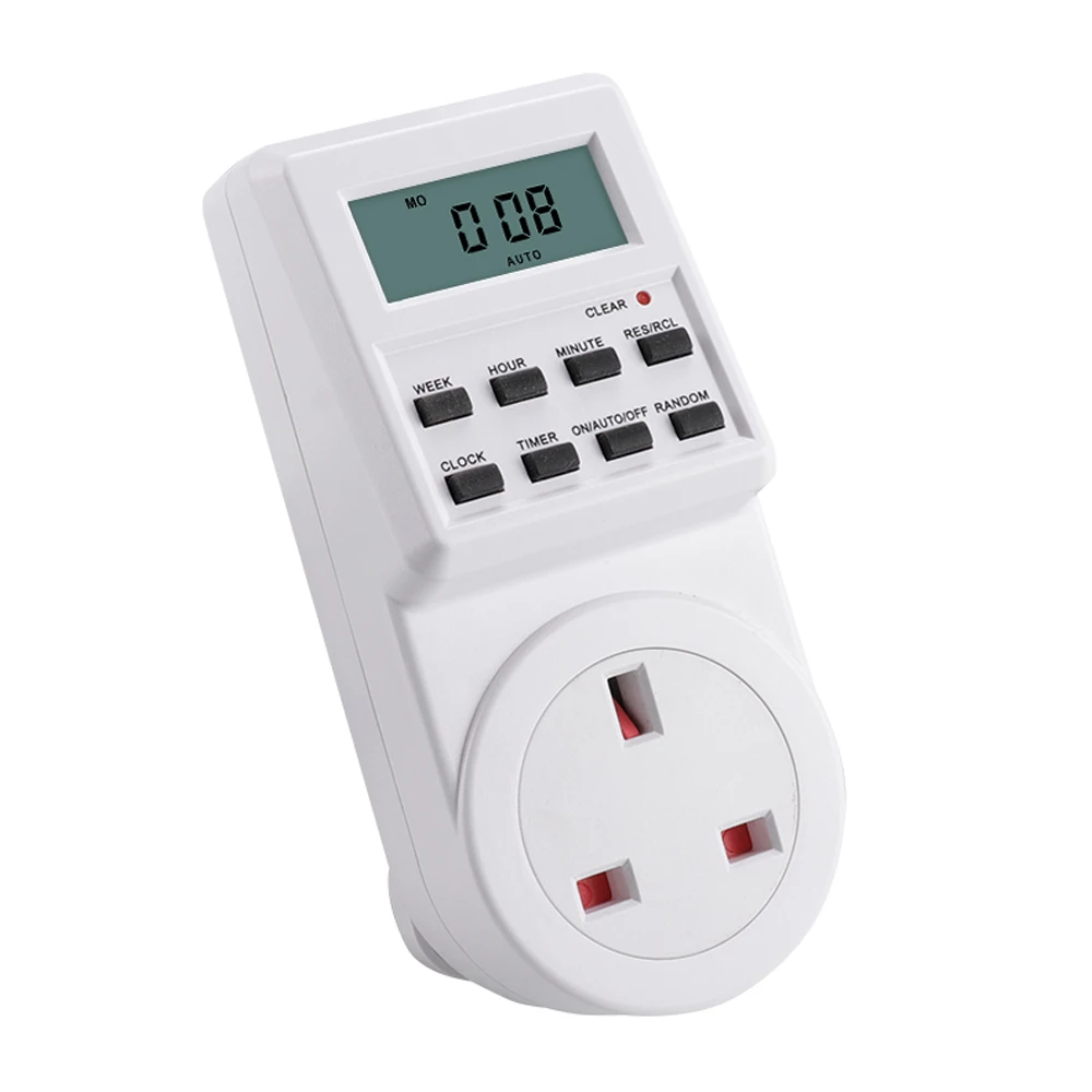 Programmable Digital Timer Switch for Home Energy Efficiency and Kitchen Appliance Control