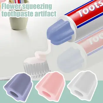 1 pz Silicone dentifricio tappo autosigillante dentifricio pompa Dispenser pasta forniture per il bagno Saver dente dentifricio spremiagrumi E7V6 1