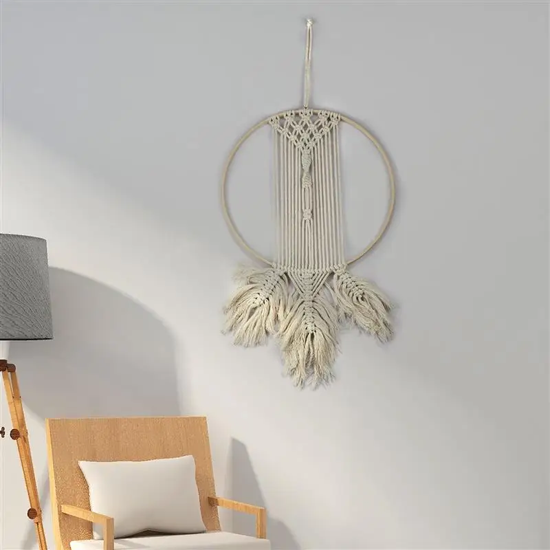 1/5Pcs 8-33cm Wooden DIY Handmade Catcher Embroidery Hoop Craft Cross Stith Bamboo Circle Ring Hanging Wedding Christmas Decor