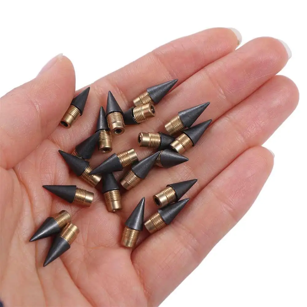 20PCS 0.5mm 리필 잉크리스 팁 교체 펜 잉크 없는 펜용 교체 가능한 잉크 프리 헤드 부드러운 필기용 흑연